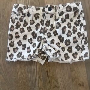 Joe's Jeans Leopard Print Jean Shorts